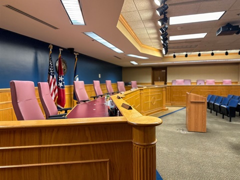 Empty chamber seats