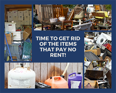 old furniture and appliances for disposal